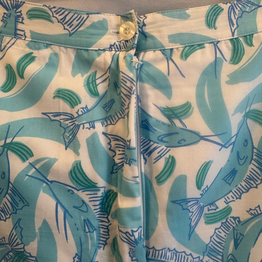 Lilly Pulitzer Blue Marlin Print Pant - Picture 3 of 6